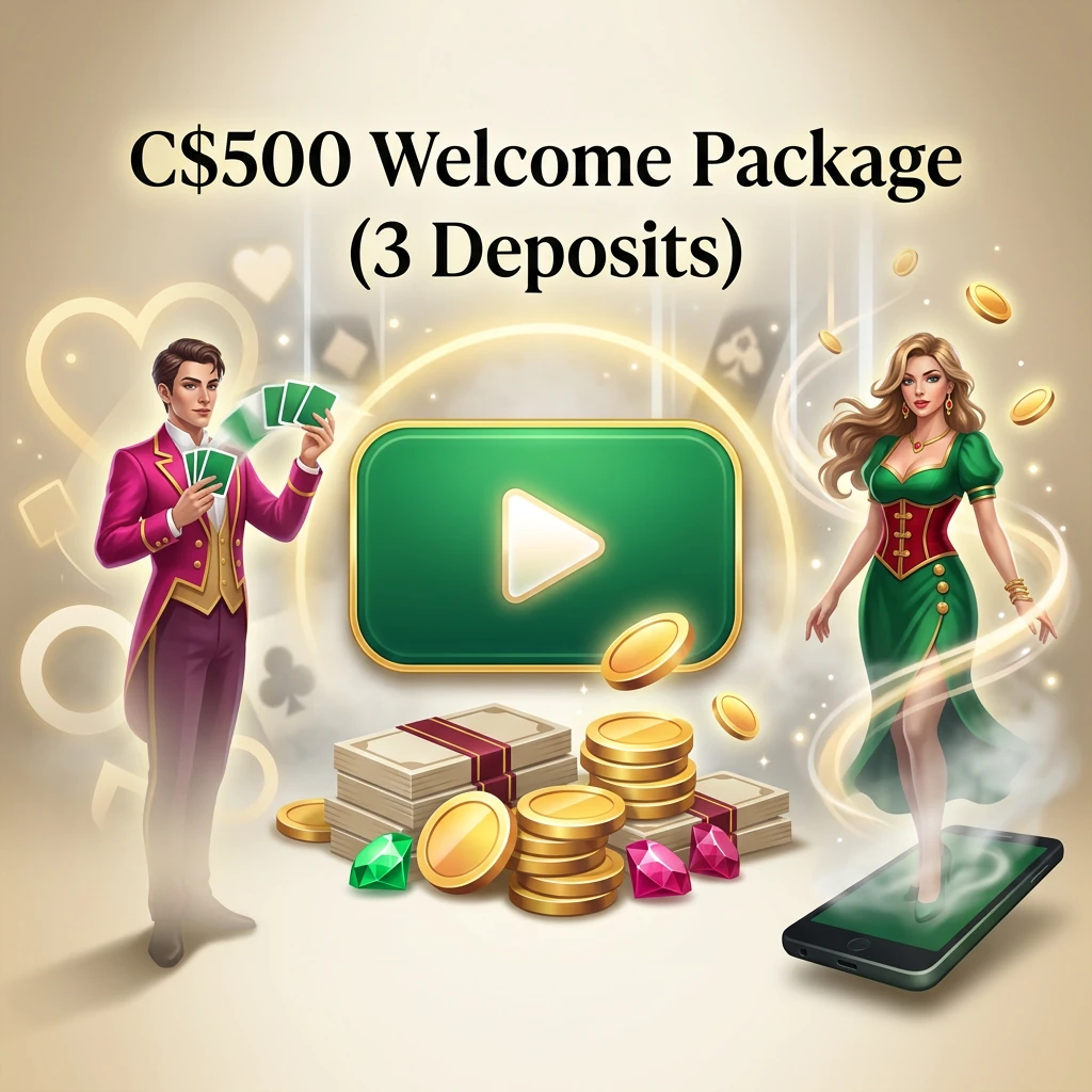C$500 Welcome Package (3 Deposits)