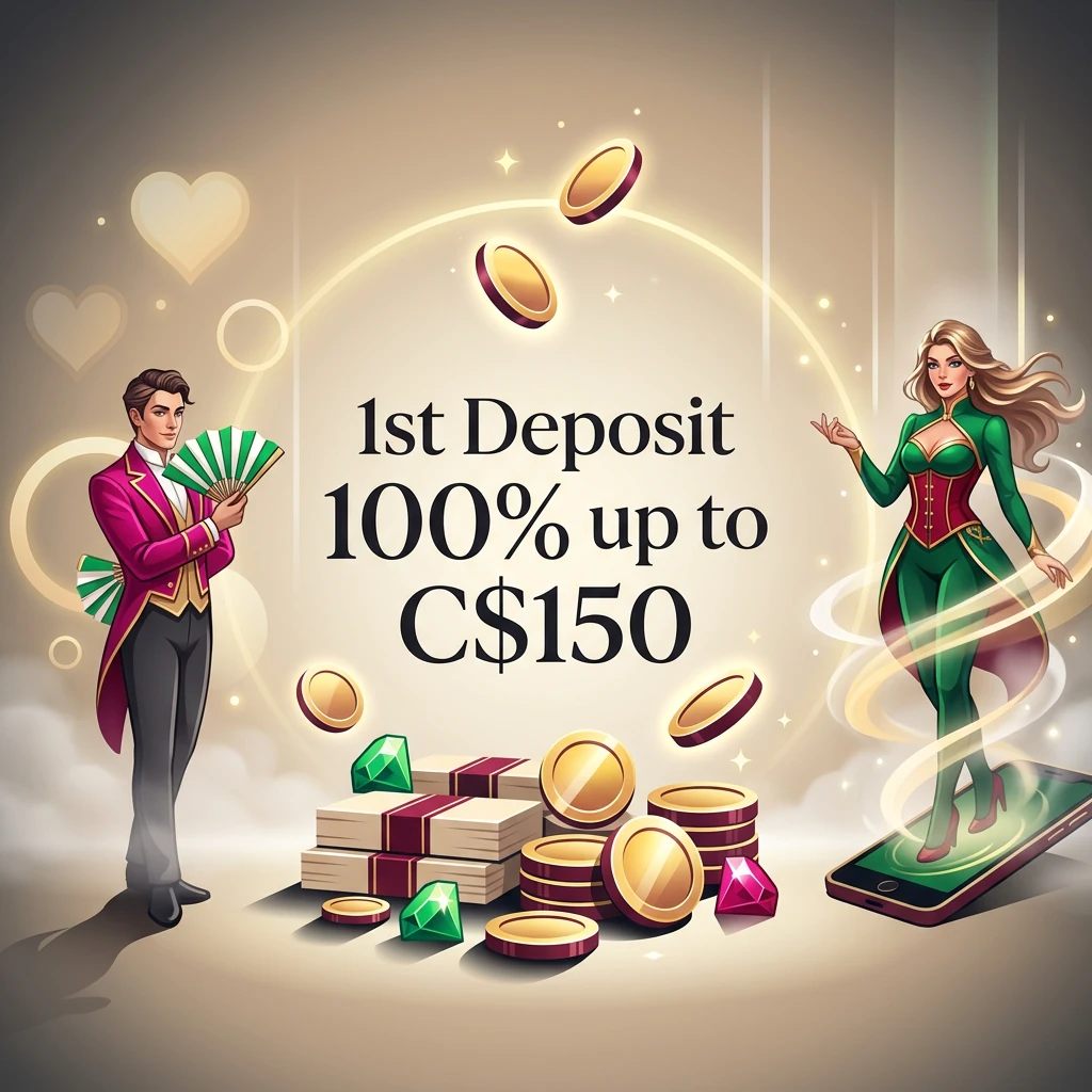 1st Deposit 100% up to C$150