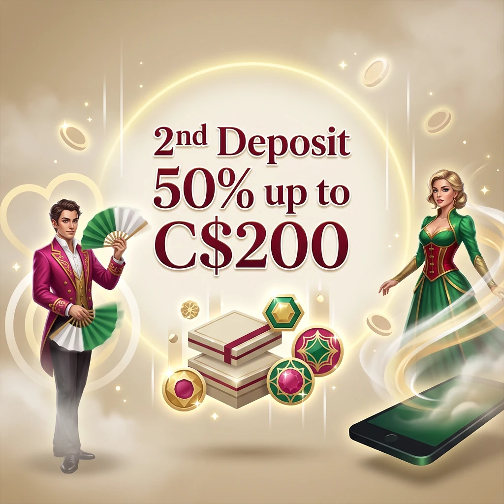 2nd Deposit 50% up to C$200